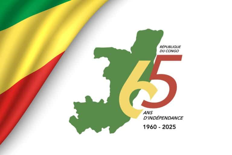 illustration du 65e anniversaire indépendance Congo-Brazzaville